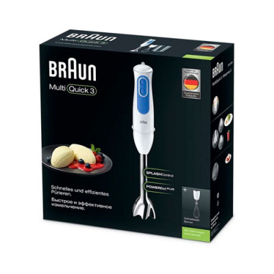 Блендер занурювальний 700Вт Braun MQ-3005 Cream хромована ніжка без гарантії