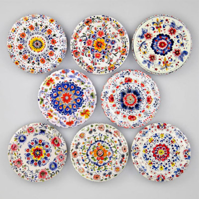 Кришка для консервації твіст 82мм Панночка Folk patterns on ceramics White уп.20шт