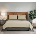 К-т пост. білизни полут./полієстр Soho Beige Dark Grey (пр.150*220, под. 150*220 нав.50*70*2)