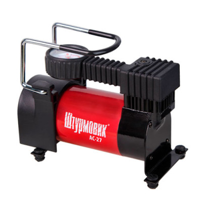 Компресор авто 35л 100psi 12Amp Штурмовик АС-27 прикурювач